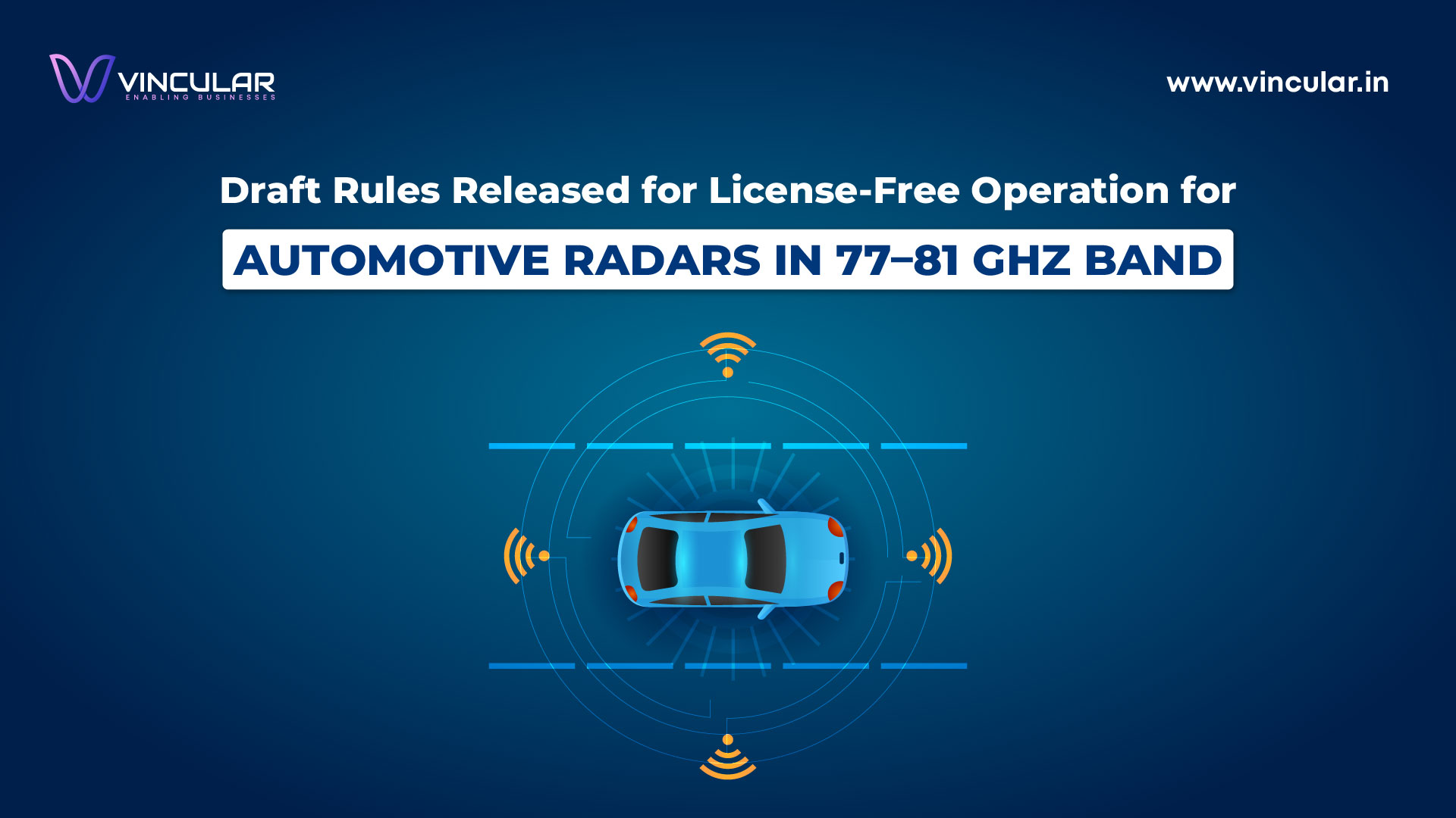 Draft Rules Released for License-Free Operation for Automotive Radars in 77–81 GHz Band - Banner